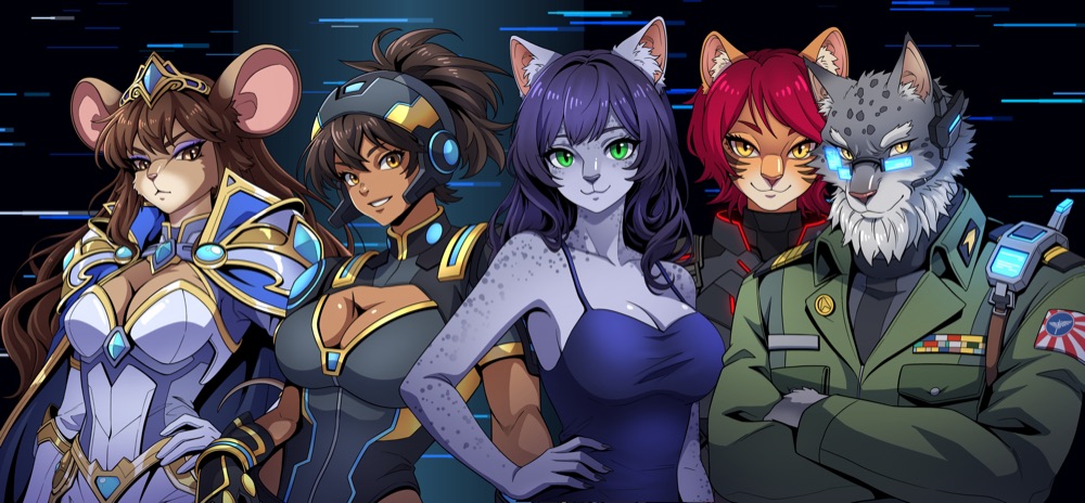 Lineup of five new Drone Commander NPCs