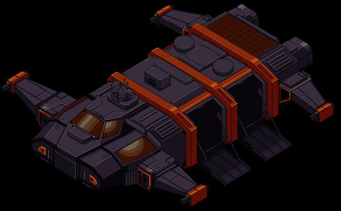 A FOM dropship landing